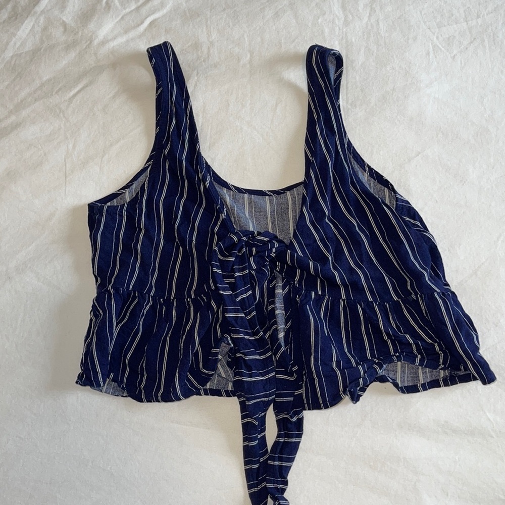 PacSun LA hearts cropped tank top with front tie closure
